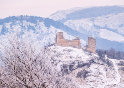 Sirotčí hrad, sníh, Pálava